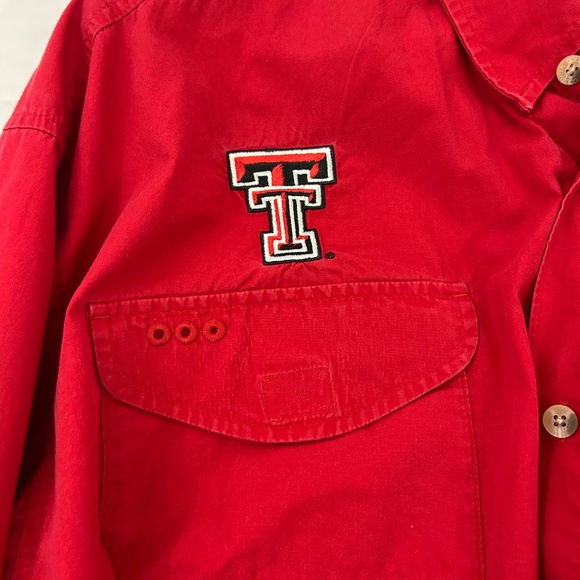 Columbia PFG Texas Tech Red Raiders NCAA Super Cotton L/S Sz XL Fishing Shirt - Picture 9 of 12